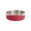 Perfect Choice Metal Dog Basin Stainless Steel Dog Feed Bowl With Rubber Base 24oz 32oz