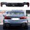 G30 Gloss Black ABS Plastic Rear Diffuser for BMW 5 series G30 M Tech Bumper Diffuser 2017+