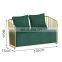 Single Double Modern Minimalist Marble Nail Table and Chair Set