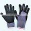 Foam latex polyester protective  pu working  glove