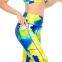 Customize OEM Women's Workout Wear yoga suit 2-piece pant Set Seamless Women Yoga Tights Gym Set  running uniform