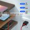 Wholesale 540 Rotation 3in1 3A fast charge data transfer magnetic charging data USB cable for iphone
