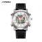 SINOBI Multi Function Man Watches Digital Quartz Watch S9795G Alarm Clock Watch LED Display Wristwatch