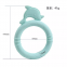 2022 new style cute dolphin handheld food grade silicone baby teether souvenirs rattle toys