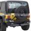 Rear bumper and tire carrier for Jeep Wrangler JK 2007-2017 4x4 offroad auto parts accessories
