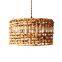 Country style hand-woven Water hyacinth round Pendant lights Lampshade