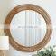 Best Seller Eye-catching Circular Frame Wicker Rattan Mirror Wall Decoration For Sale Wholesale Made in Vietnam