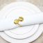 Western Restaurant European Napkin Storage Luxury Metal Napkin Ring