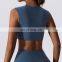High Impact Recycled Sports Bras Custom Women Sleeveless Yoga Four Way Stretch Tank Tops