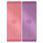 Eco friendly anti slip custom Logo printed PU yoga mat black gym fitness exercise natural rubber yoga mat