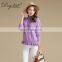 Women's Fashion Trend Cashmere Sweater with Ruffled Collar Girls Style