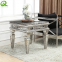 modern event furniture rental side tables luxury stainless steel side table for restaurant hotel