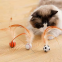 Meow Love New Soft Rubber Foam Cat Toy Ball With Feather Cat Sponge Sports Ball Kitten Interactive Toy