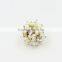Cluster Pearl Ring Designs Rhinestone Ring,2015 Fashionable Wedding Ring