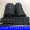 Black PU Polyurethane Corrugated PipeSteel Wire Reinforced Industrial Dust Suction Pipe