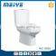 WC-6001 Washdown Two-Piece Toilet with Soft Closing Cover Ramp Down Closer, Water Closet Toilet Bowl