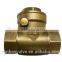 brass spring check valve with plastic core or brass core