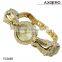 Diamond crystal ladies watch promotional wrist alloy watch ladies stone bracelet watch
