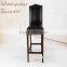 Wooden Frame Antique Leather Bar Chair