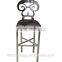 Stainless steel high back ghost chair