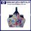 PU Leather Printing Design Photo Wooden Storage Basket Hanging Basket Chain