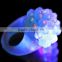lot LED Light Strawberry Flashing Finger Ring, Elastic Rubber Ring, Event Party Supplies Glow Toys