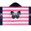 100% Cotton Pretty Poncho Hooded Beach Towel