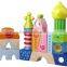 Top Quality Beechwood Made Kids Toy 16pieces Cordoba Wooden Block Set