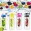 2015 new custom logo bpa free tritan fruit infuser water bottle, infuser water bottle Tritan sport water bottle plastic hot sale
