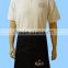 Plain cotton apron for kitchen , waist chef apron