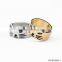 Gold or silver cute cat ring fashion simple design friendship ring set