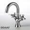 Two handles sanitary fitting basin faucet classic style F177111C-1
