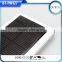 12000mah dual usb portable solar panel power bank