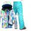 snow mens ski suit male veneer double plate skiing jacket and pants skiing suit for men waterproof 10K thick free ship