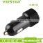 veister high quality full aluminium 5v 2.4asingle usb car charger dc12-24v