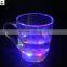 Environmeantal plastic material led flashing cup handle drinking cups for bars parties