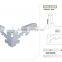Bright or brushed stainless steel sofa leg KSL8488