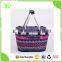 Foldable picnic Basket cooler bag shopping basket for picnic