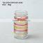 magnetic glass spice jar with metal lid