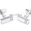 Black Lined Silver Cube Cufflinks