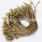 Gold,silver, hemp thread seal tags, general garment hang tag fasteners