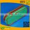 green pvc zipper beauty case bag