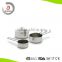 Set of 4 stainless steel measuring cup 60ml cup, 80ml cup, 125ml cup , 250ml cup