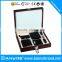 Genuine cowhide leather cover with Mini flask gift set,wallet belt gift set,hot selling leather gift set in gift box