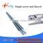 PVC pipe extrusion line conical screw and barrel