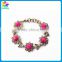 Mexican crystal lady girls red corales bracelet jewelry