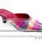 Latest design New arrivel stylish elegant mature real leather purple stiletto heels