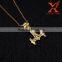 Hot Stunning Men's Viking Thor's Hammer Mjolnir Skull Head 316L Stainless Steel Gold Pendant                        
                                                Quality Choice