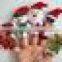 Wholesale Christmas gift plush finger puppets plush santa toy hand puppets