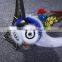 Wholesale hot sale mink fur cute owl shaped key chain/ keyring/ key finder/ key fob